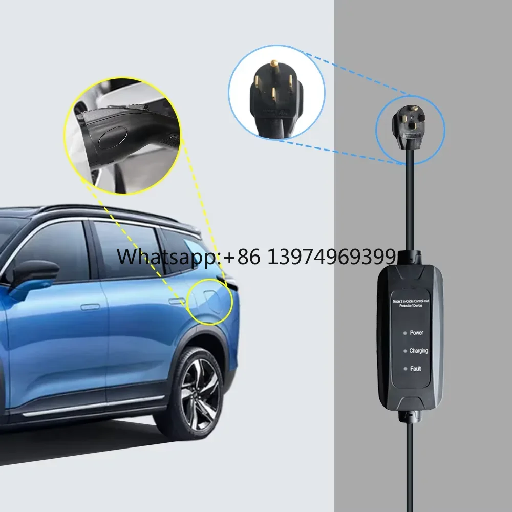 Portable Ev Charger - 9 кВт 16 А SAE J1772