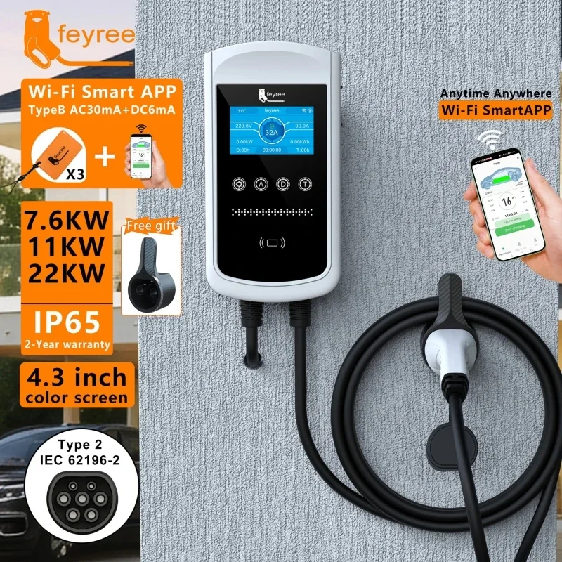 Wallbox Ev - Зарядная станция Feyree Type2 EV Charger