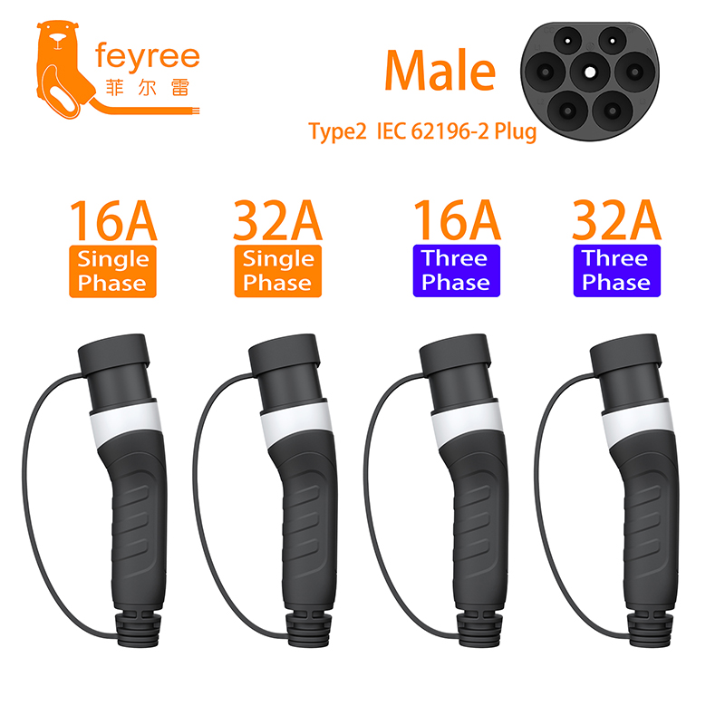 feyree Type2 Штекер EV Зарядно – обзор и цена Ev Charger Adapter