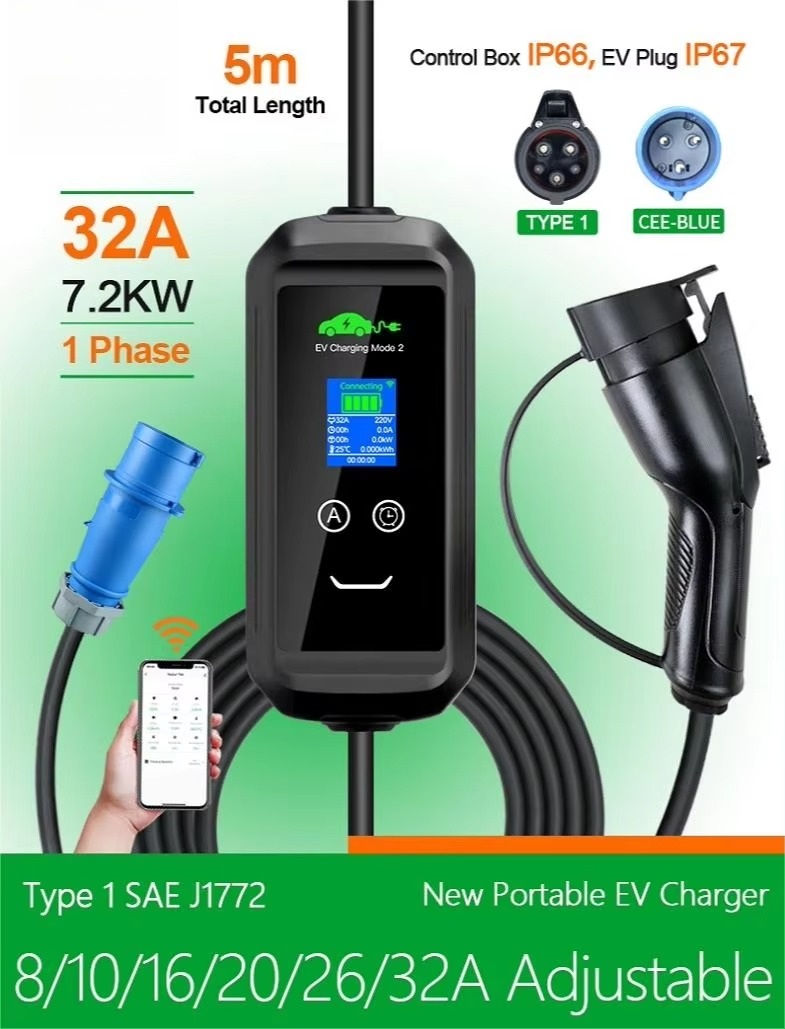 Портативное зарядное устройств – обзор и цена Portable Ev Charger