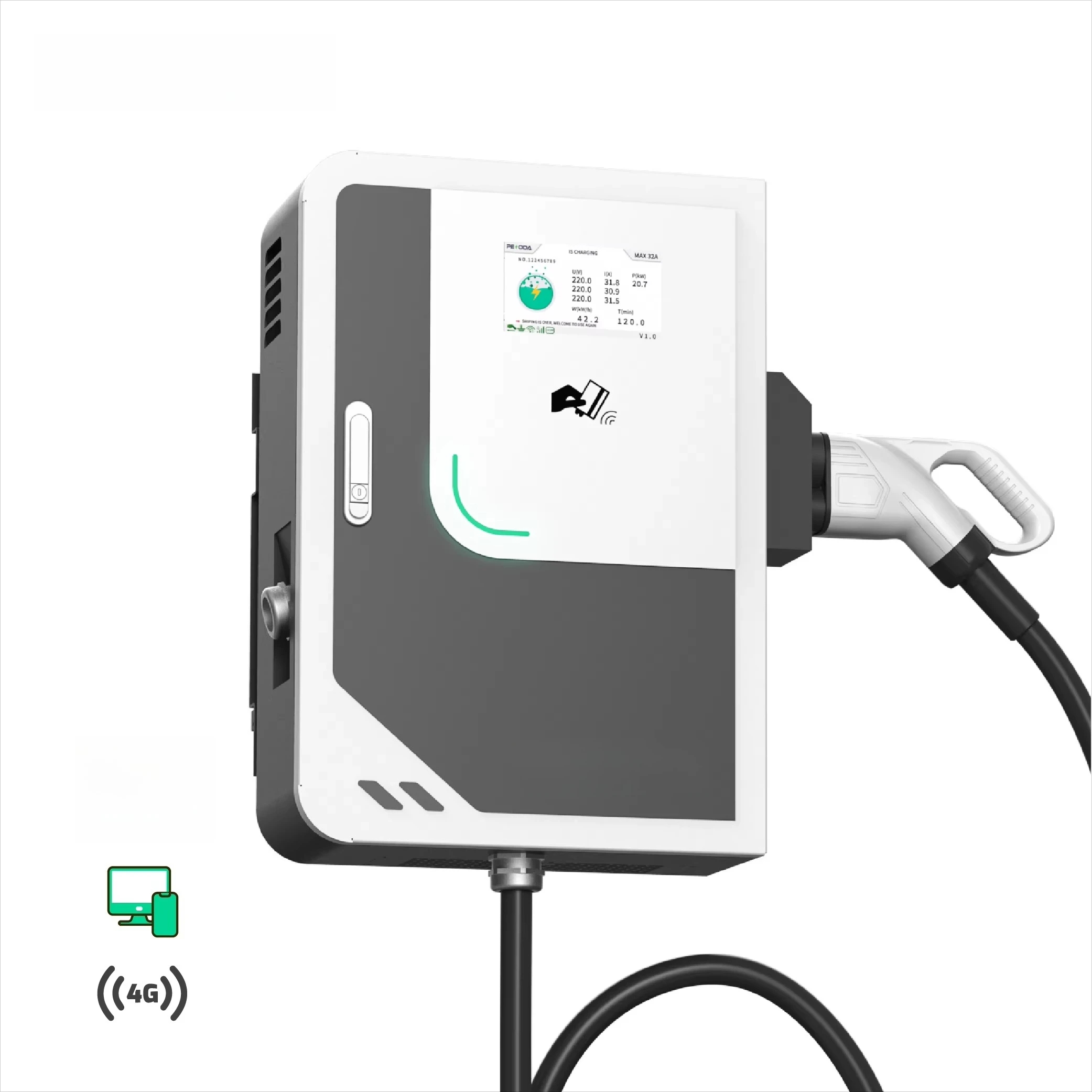 Настенная зарядная станция Pen – обзор и цена Dc Fast Charger 30Kw Wallbox Commercial