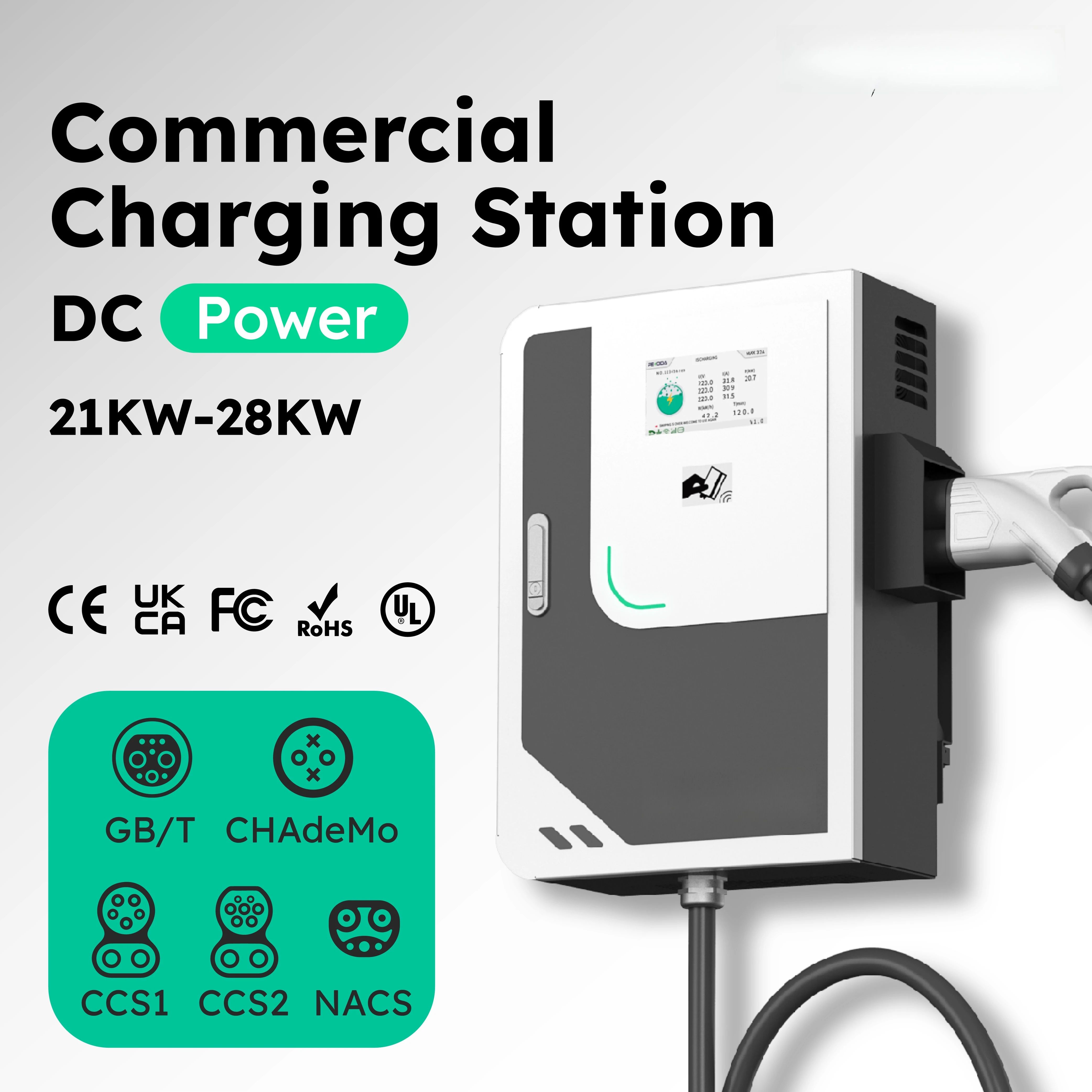 Настенная зарядная станция Pen – обзор и цена Dc Fast Charger 30Kw Wallbox Commercial